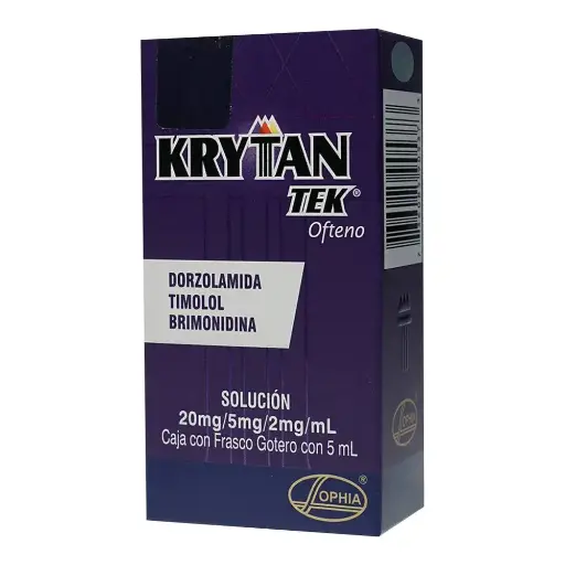[BRIMONIDINA,TIMOLOL,DORZOLAMIDA] KRYTANTEK SOLUCION OFTALMICAS 5ML