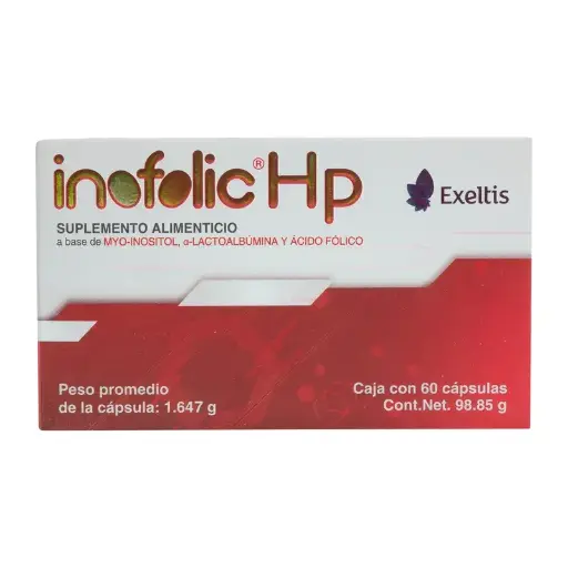 [ACIDO FOLICO,ACEITE DE SOYA] INOFOLIC HP SUPLEMENTO ALIMENTICIO CAPSULAS CON 60