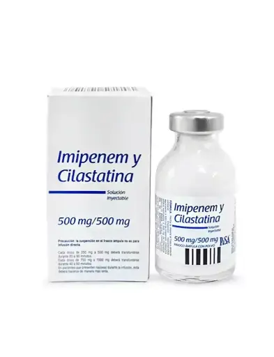 [CILASTATINA,IMIPENEM] IMIPENEM Y CILASTATINA PISA 500/500MG INYECTABLE CON 1