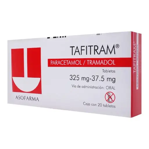 [PARACETAMOL,TRAMADOL] TAFITRAM 325/37.5MG TABLETAS CON 20