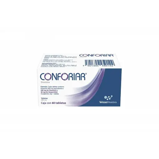 [DIOSMINA,HESPERIDINA] CONFORIAR 450/50MG TABLETAS CON 60