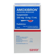[AMOXICILINA,BROMHEXINA] AMOXIBRON 250/8MG SUSPENSION 75ML