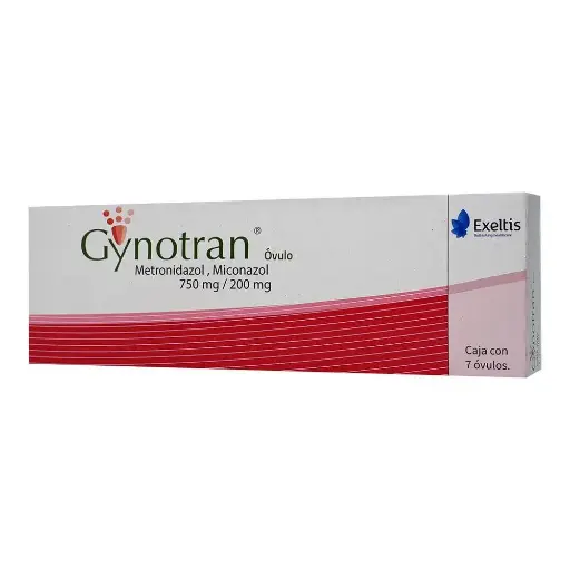 [METRONIDAZOL,MICONAZOL] GYNOTRAN 750/200MG OVULOS CON 7