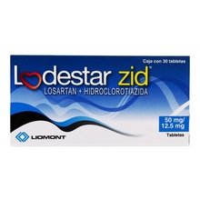 [HIDROCLOROTIAZIDA,LOSARTAN] LODESTAR ZID 50/12.5MG TABLETAS C/30