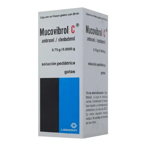 [AMBROXOL,CLENBUTEROL] MUCOVIBROL C 7.5/0.05MG GOTAS 20ML