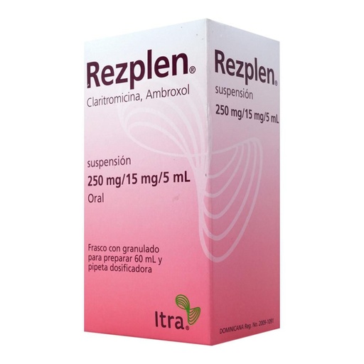 [CLARITROMICINA,AMBROXOL] REZPLEN 250/15MG SUSPENSION 60ML
