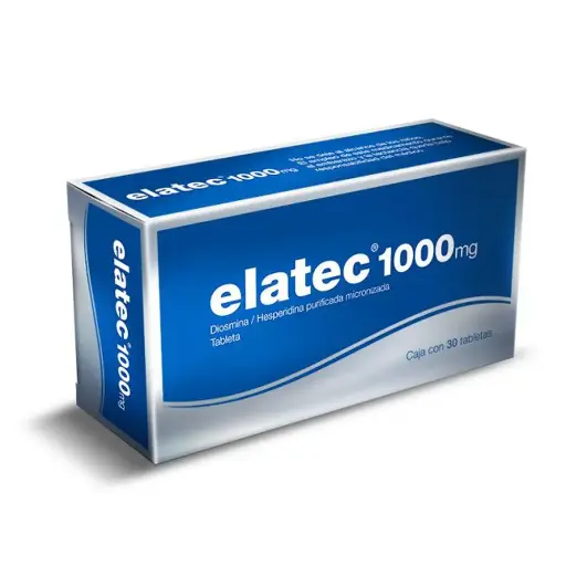 [DIOSMINA,HESPERIDINA] ELATEC 1000MG TABLETAS CON 30