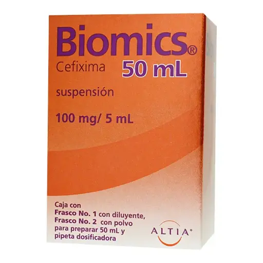 [CEFIXIMA] BIOMICS 100MG/5ML SUSPENSION 50ML