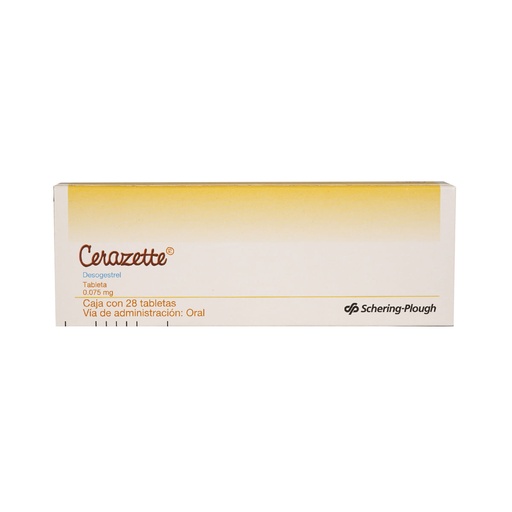 [DESOGESTREL] CERAZETTE 0.075MG TABLETAS CON 28