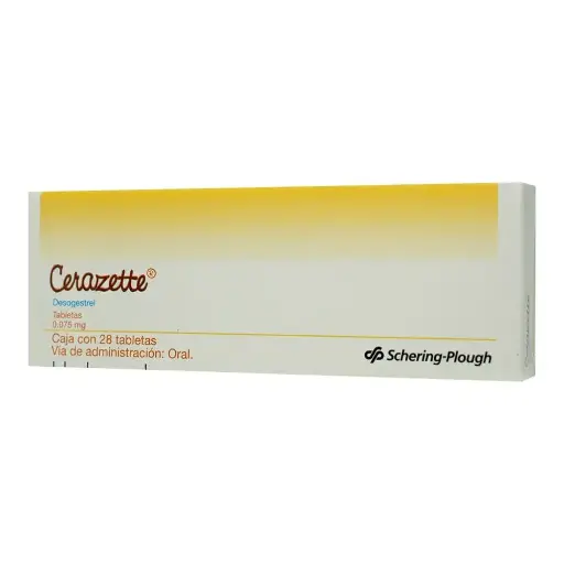 [DESOGESTREL] CERAZETTE 0.075MG TABLETAS CON 28