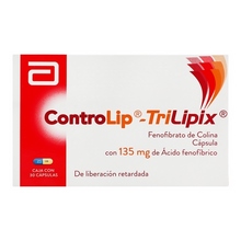[FENOFIBRATO DE COLINA] CONTROLIP-TRILIPIX 135MG CAPSULAS C/30