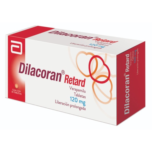 [CLORHIDRATO DE VERAPAMILO] DILACORAN RETARD 120MG TABLETAS LP CON 30