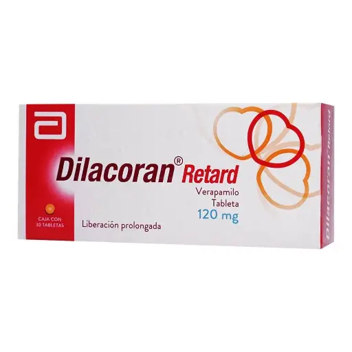 [CLORHIDRATO DE VERAPAMILO] DILACORAN RETARD 120MG TABLETAS LP CON 30