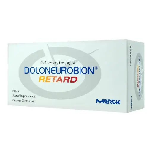 [PIRIDOXINA,TIAMINA,DICLOFENACO SODICO,CIANOCOBALAMINA] DOLO-NEUROBION RETARD TABLETAS LP CON 20