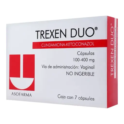 [CLINDAMICINA,KETOCONAZOL] TREXEN DUO 100/400MG OVULOS CON 7