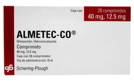 [HIDROCLOROTIAZIDA,OLMESARTAN] ALMETEC-CO 40/12.5MG COMPRIMIDOS C/28