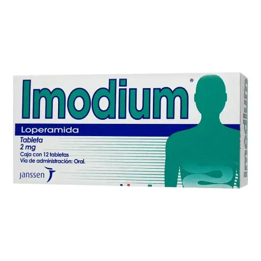 [LOPERAMIDA] IMODIUM 2MG GRAGEAS CON 12