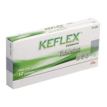 [CEFALEXINA] KEFLEX 500MG TABLETAS C/12