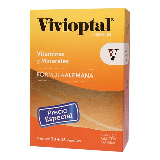 [MULTIVITAMINICO] VIVIOPTAL CAPSULAS CON 30+15