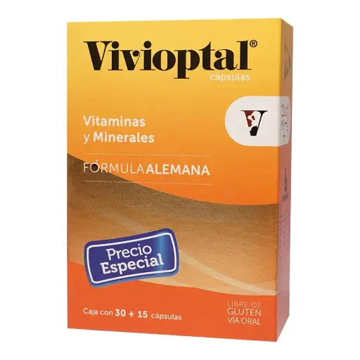 [MULTIVITAMINICO] VIVIOPTAL CAPSULAS CON 30+15