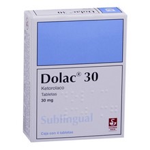 [KETOROLACO] DOLAC SUBLINGUALES 30 MG C/4