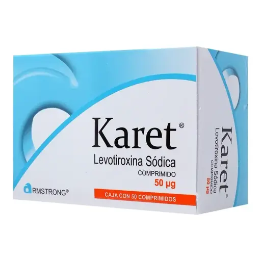 [LEVOTIROXINA SODICA] KARET 50MCG COMPRIMIDOS CON 50