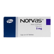 [AMLODIPINO] NORVAS 5MG TABLETAS C/30
