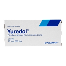 [CICLOBENZAPRINA,CLONIXINATO DE LISINA] YUREDOL 10/250MG CAPSULAS C/30