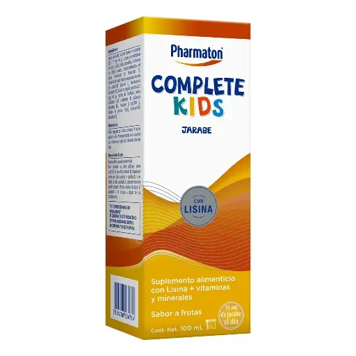 [CALCIO,LISINA,PIRIDOXINA,TIAMINA] PHARMATON COMPLETE KIDS JARABE 100ML
