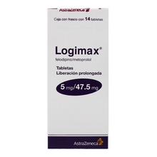[METOPROLOL,FELODIPINO] LOGIMAX 5/47.5MG TABLETAS C/14