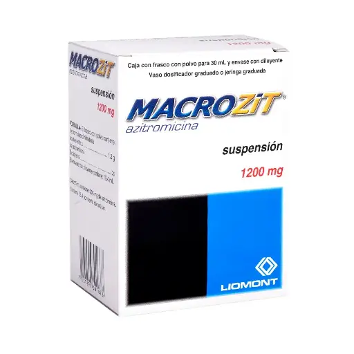 [AZITROMICINA] MACROZIT 1200MG SUSPENSION 30ML