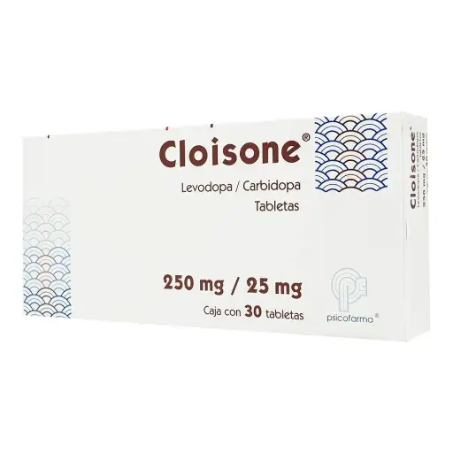 [CARBIDOPA,LEVODOPA] CLOISONE 250/25MG TABLETAS CON 30