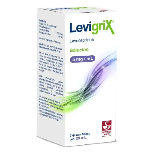 [LEVOCETIRIZINA] LEVIGRIX 5MG GOTAS 20ML