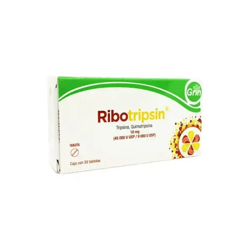 [TRIPSINA] RIBOTRIPSIN 18 MG TABLETAS CON 30
