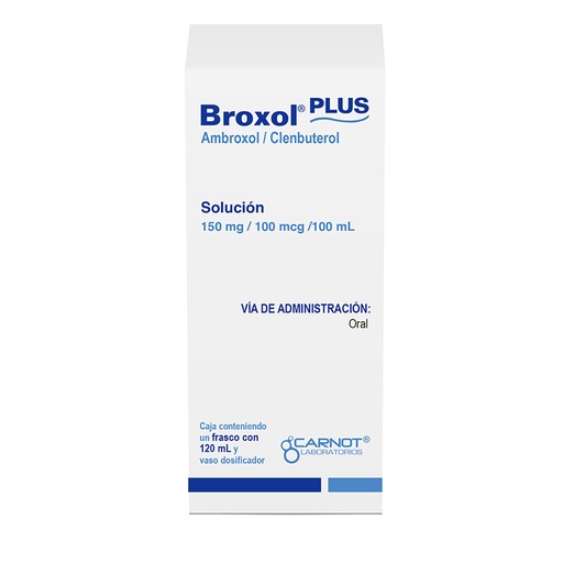 [AMBROXOL,CLENBUTEROL] BROXOL PLUS 150/100MG SOLUCION 120ML