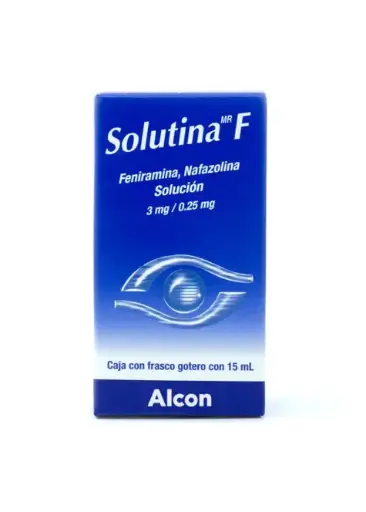 [NAFAZOLINA,FENIRAMINA] SOLUTINA-F SOLUCION OFTALMICAS 3.00/0.16MG 15ML