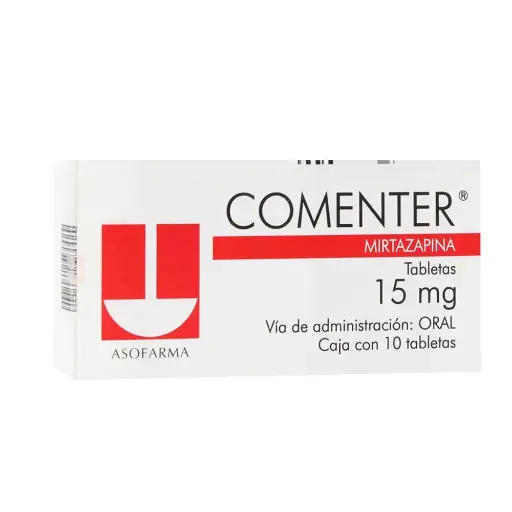 [MIRTAZAPINA] COMENTER 15MG TABLETAS CON 10