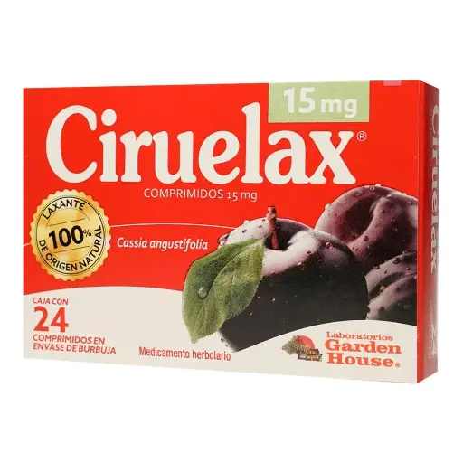 [SENOSIDOS A , B] CIRUELAX 480/89.88MG COMPRIMIDOS CON 24