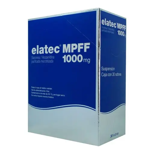 [DIOSMINA,HESPERIDINA] ELATEC MPFF 1000MG SUSPENSION SOBRES CON 30