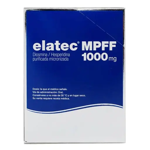 [DIOSMINA,HESPERIDINA] ELATEC MPFF 1000MG SUSPENSION SOBRES CON 30