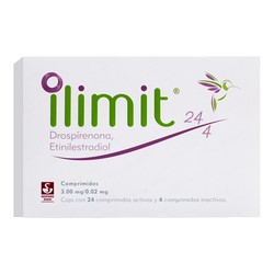 [ETINILESTRADIOL,DROSPIRENONA] ILIMIT 24-4 3/0.02MG COMPRIMIDOS C/28