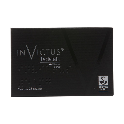 [TADALAFIL] INVICTUS 5MG TABLETAS CON 28
