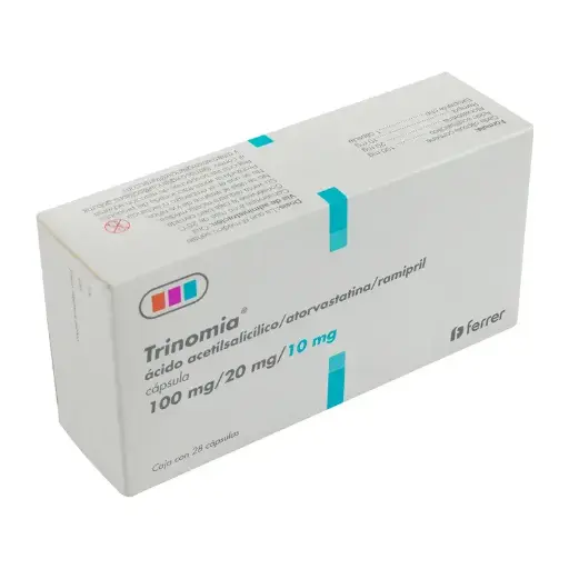[ACIDO ACETILSALICILICO,ATORVASTATINA,RAMIPRIL] TRINOMIA CAPSULAS 100/20/10MG
