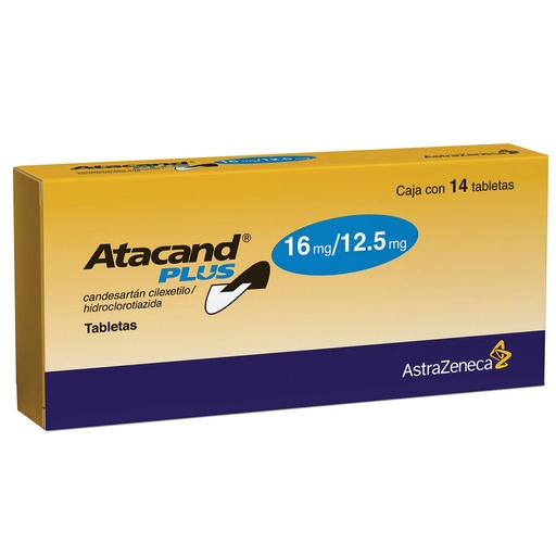 [HIDROCLOROTIAZIDA,CANDESARTAN CILEXETILO] ATACAND PLUS 16/12.5MG TABLETAS CON 14