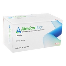 [DIMETICONA,BROMURO DE PINAVERIO] ALEVIAN DUO 100/300MG CAPSULAS C/64