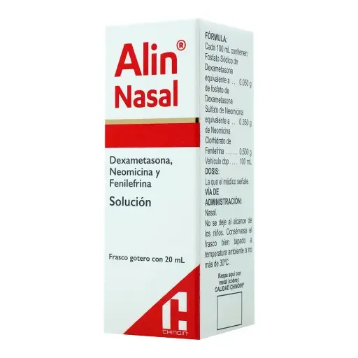 [FENILEFRINA,DEXAMETASONA,NEOMICINA] ALIN NASAL SOLUCION 20ML