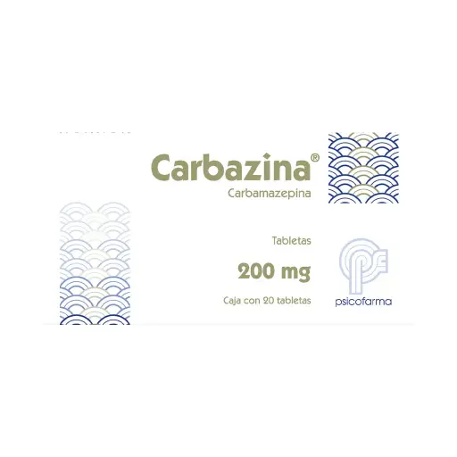 [CARBAMAZEPINA] CARBAZINA 200MG COMPRIMIDOS CON 20