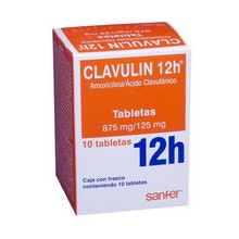 [ACIDO CLAVULANICO,AMOXICILINA] CLAVULIN 12H 875/125MG TABLETAS C/10