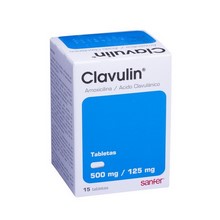 [ACIDO CLAVULANICO,AMOXICILINA] CLAVULIN 500/125MG TABLETAS C/15