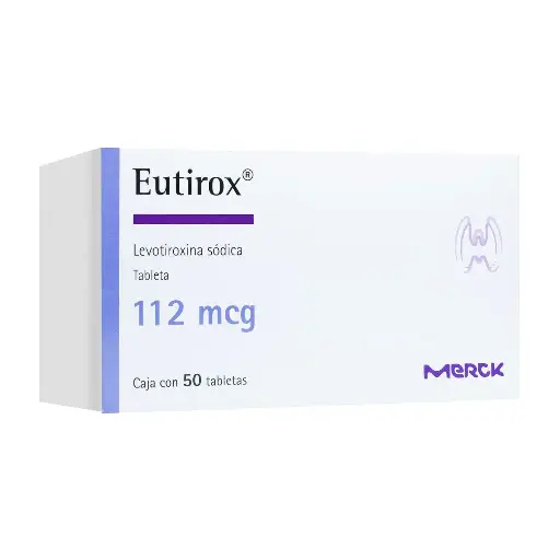 [LEVOTIROXINA SODICA] EUTIROX 112MCG TABLETAS CON 50